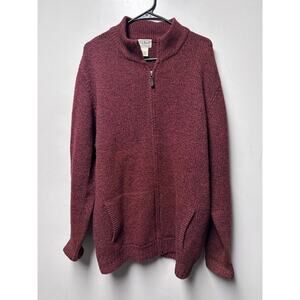 LL Bean 100% Lambs’ Wool Full Zip